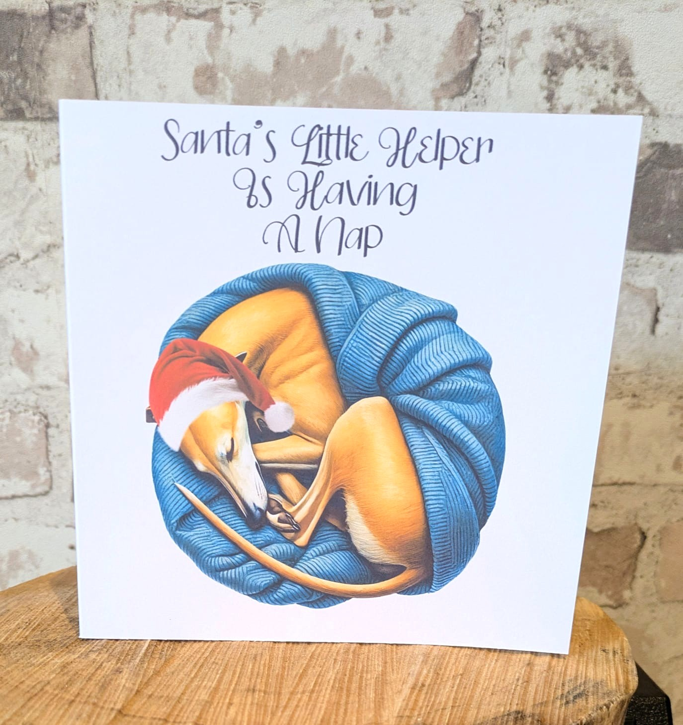 Santa's Littler Helper Glossy Christmas Cards