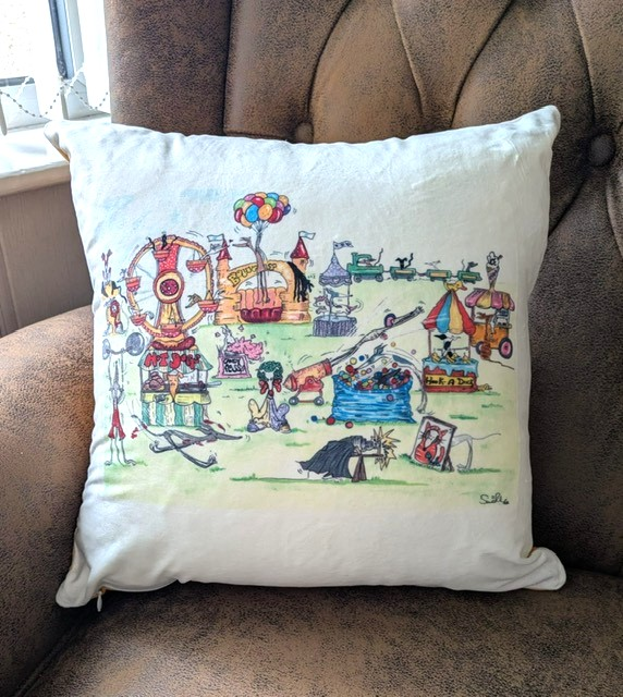 Brand New 'Inside the mind of a Greyhound' Cushion