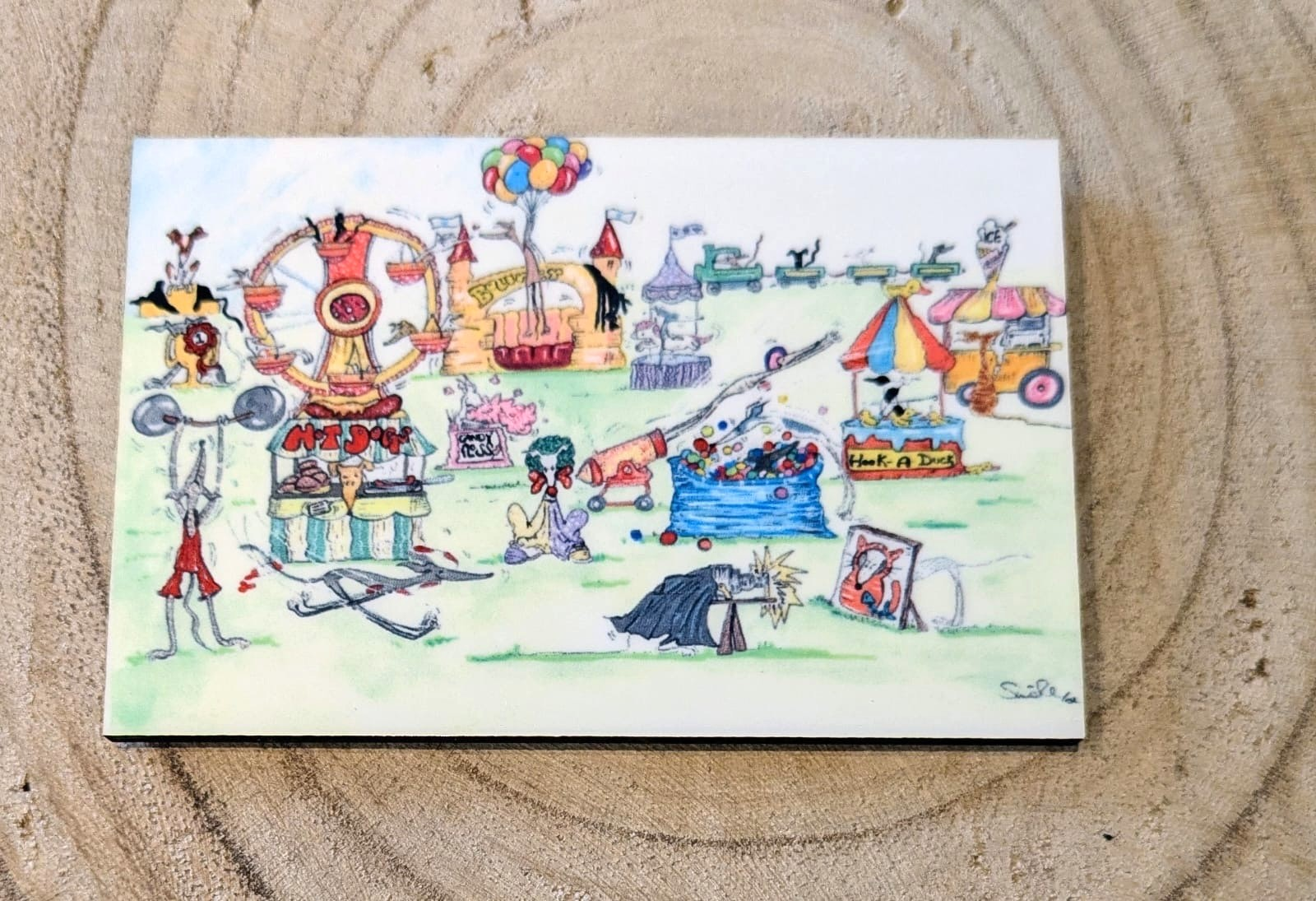 Brand New 'Inside the Mind of a Greyhound' Fridge Magnet