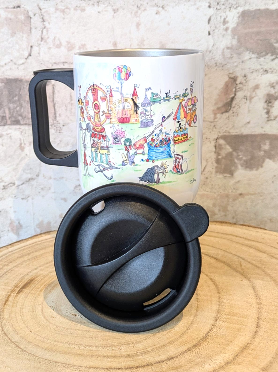 Brand New 'Inside the Mind of a Greyhound' Travel Mug