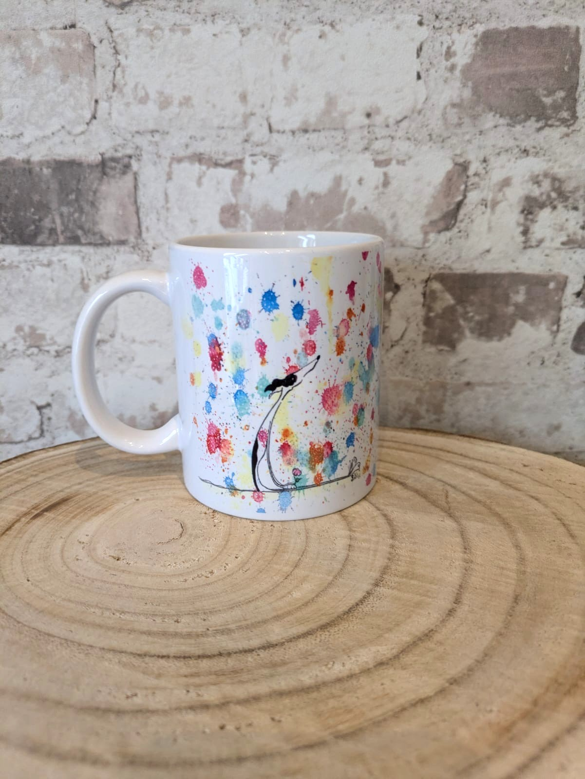 Nellie's 'Calm with a splash of colour' Mug with Free Coaster