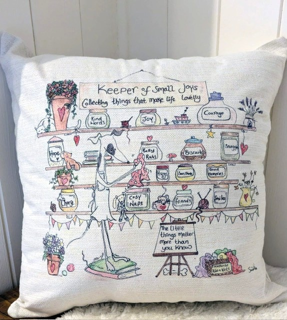 Nellie's 'Keeper of Small Joys' Cushion
